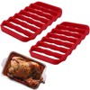 Fivebop 2 Pack Silicone Roasting Racks Non Stick Easy-Clean Cooling