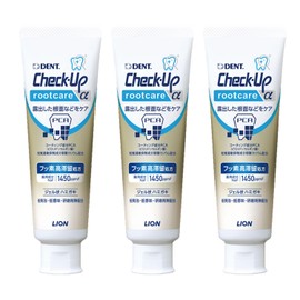 Lion Gel Mild Mint Check-Up Rootcare Toothpaste, 3.2 oz (90 g), 1,450 ppm Fluoride, Pack of 3, 9.6 oz (270 g)
