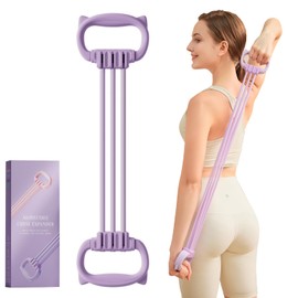 Resistance Bands with Handles, Single Resistance Bands, Exercise Bands with Comfortable Handles, Resistance Training, Physical Therapy, Home Workouts, Fitness, Pilates