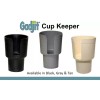 Gadjit Cup Keeper Cup Holder Adapter, Fits Most Vehicles, Black