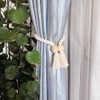 2 Pack Magnetic Tassels Curtain Tiebacks,Decorative Rope Holdbacks for Curtains