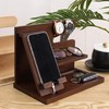 NOELAMOUR Smartphone Stand, Tabletop, Wooden Desk Organizer, Stylish, Portable, Gadgets,