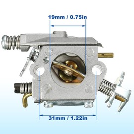 ZAMDOE 545081885 Carburetor for Poulan 1900 1950 2150 2175 2350 2375 2450 2550 262 PP210 PP260 Chainsaw C1U-W8 C1U-W14 WT-324 WT 391 WT-600 WT-624 WT-625 WT -637 WT-662 WT-89 Carburettor