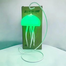 Hanging Jellyfish Lamp, LED Dancing Jellyfish Light Lava Lamp Table Light Portable Jellyfish Night Light Cute Jellyfish Bedside Lamp Light Rechargeable Outdoor Lighting Jelly Fish Light Lamp, Green