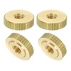 sourcing map Knurled Thumb Nuts, 4Pcs M4 x D12mm x