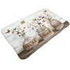 Cotton Flower Bath Mat Farmhouse Floral Bath Rug Non Slip