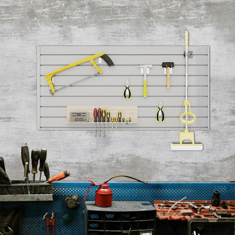 Neoaider Slatwall Panel 4 FT x 2 FT, Interlocking Slat