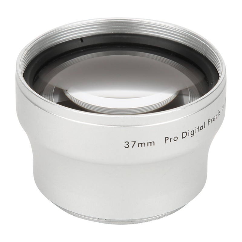37MM 2X Aluminium Alloy Magnification Converter Lens for 37MM Diameter