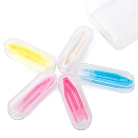 ofone Contact Lens Remover Tool for Soft Lenses, 5 Pack Contact Lens Applicator with Tweezers Case Portable Contact Lens Removal and Inserter Tool for Traveling