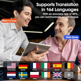 Csasan AI Translation Earbuds - Real-Time Language Translator