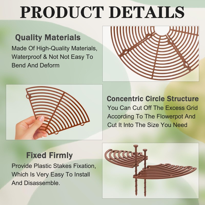 SGYUNQ Plant Pot Grid Soil Protector Covers Cuttable Flower Protector
