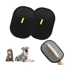 Sahunfri 2025 New 2 Pack Pet Hair Remover Glove, Double-Sided Electrostatic Pet Grooming Gloves, Cat Dog Hair Remover Glove for Furniture, Clothes, Carpet​