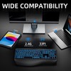 Large Print Backlit Wireless Keyboard – Silent Keyboards with Wrist