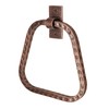 Monarch Abode 21631 Modern Towel Ring Holder Hand Hammered Wall