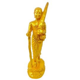 Phra Sivali Thera - Estatua de Buda tailandesa budista de San Arahant oro resina tailandesa Buda estatua tailandesa