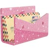 Rulyyo Mail Organizer Envelope Holder - Glitter Pink Acrylic Mail