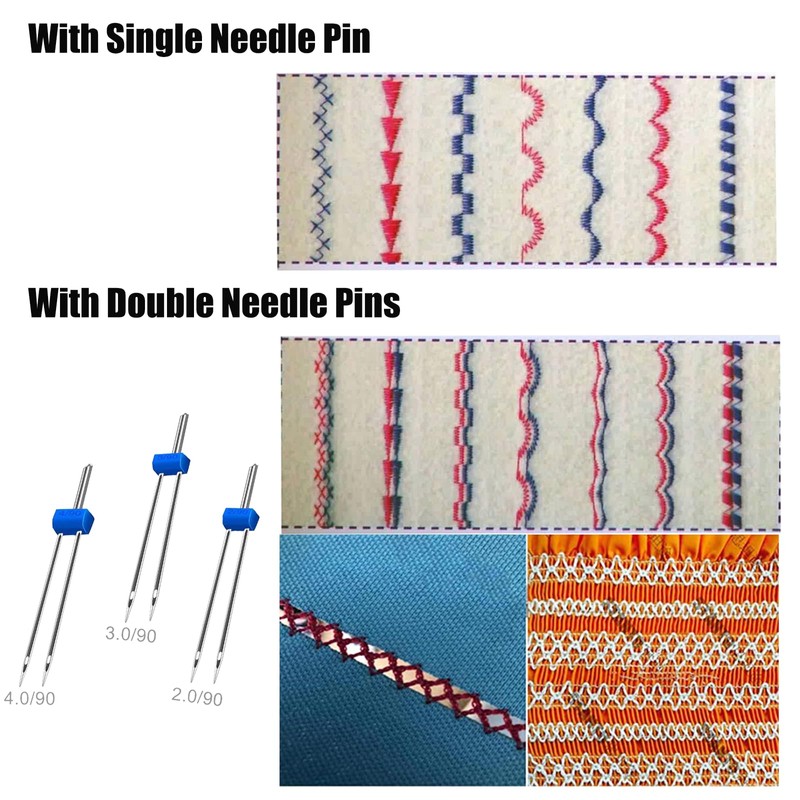 3 Size Twin Needles for Sewing Machine,Sewing Machine Parts, 3