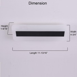 Maichis RV 12inch Super Slim LED Pendant Light Fixture with Acrylic Lens, Dimmable 12V RV Interior Ceiling Light with On&Off Switch, Suitable for Motorhome, Camper, Trailer