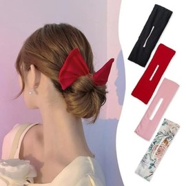 [SS62] 3 second bun dango hair tie headband black FREE / [에스에스62]3초 올림머리 당고 헤어끈 머리띠 블랙FREE