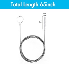 Flexible Drain Sink Cleaning Brush Unblocker 160cm Drain Cleaning Tool Sink Unblocker Tool for Bathroom and Kitchen Plug Hole Hair Remover Tool for Sink and Shower