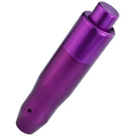 Lunsom Automatic Shift Knob Metal Car Shifting with Push Button Aluminum Alloy Shifter Lever Handle Long Stick Gear Head Fit Most Auto Transmission Vehicle (Purple)