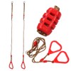 Children Adult Pull up Rings Plastic Trapeze Swing Triangular Gym