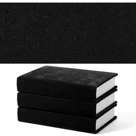 Maitys Book Cloth for Bookbinding 17.7 x 39.3 Inch Flocking Material with Heat Activated Adhesive Film for DIY Hardcover, Journal, Album and Box Making(Black)