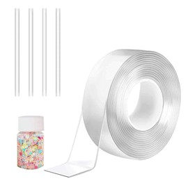 Ahuowom Nano Tape Bubbles kit,Magic Nano Tape Elastic Bubble DIY Craft Kit for Kids Adult Double Sided Tape Super Elastic Bubble Balloons