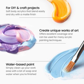 ARTEZA Craft - Pintura acrílica A600 verde manzana, botellas de 4 onzas líquidas, a base de agua, mezclable, pinturas acrílicas mate para proyectos de arte y bricolaje al aire última intervensión