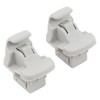 MOTOKU Set of 2 Grey Sunvisor Sun Visor Holder Clips