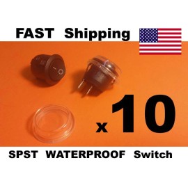 CH 10x - Switch ON OFF - Universal 12v DC Racing Race Car Drag Dash TOGGLE round
