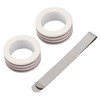 20pcs Stainless Steel Hemming Clips with 2pcs Diagonal Seam Tapes
