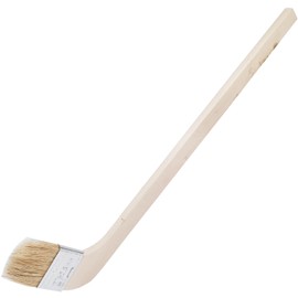 2pcs 2''(50.8mm) Bent Paint Brush,Artist Paint Brush,Wood Handle,Pig Bristle,Beige,Multi Purpose Brush for Painting, Decoration, Cleaning, Dusting