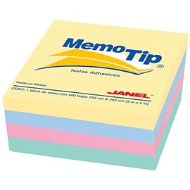 Memo Tip- Block notas adh 7.5x7.5c ptel 400h memo tip