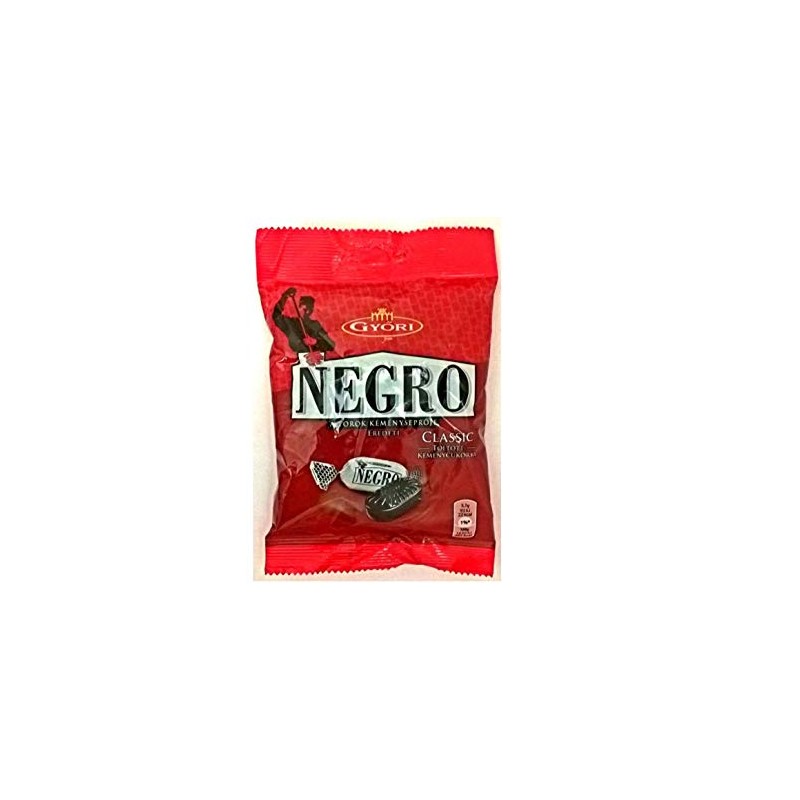 Hungarian Classic Negro Hard Candy Throat Sweeper Tablets