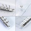 YFFSFDC A7 PVC Binder, Mini 6 Hole Notebook, Pocket Size,