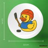 Huuraa Button Squeaky Duck Ice Hockey Rubber Duck Hockey Gift