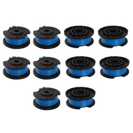 SEIWEI 1.65mm Automatic Feed Replace Spool Lawn Mower Replacement Parts Mowing Machine Accessories for Grass Trimmer(10 Blue Coils)