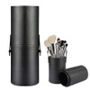 ericotry 1PCS PU Leather Makeup Brush Holder with Lid Large