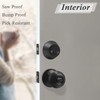 Probrico Front Door Entry Handles Lockset and Double Cylinder Deadbolt
