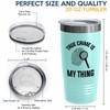 Detective Teal Edition Viking Tumbler 20oz - TRUE crime is
