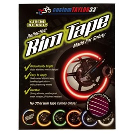 customTAYLOR33 Special Edition Purple High Intensity Grade Reflective Copyrighted Safety Rim Tapes, 13"/14" (Combination Rim Size)