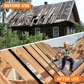 WDG Joist Tape for Decking 2" x 50', 8 Pack Butyl Tape Deck Joist Tape Waterproof Seal Weather Resistance Self-Adhesive Flashing Tape for Wood Deck Joists and Beams RV Roof Leak Repair