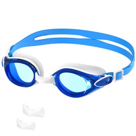 Ambienden Unisex Adult Swimming Goggles Anti-Fog Waterproof UV Protection Diving Goggles Women/Men Wide Angle Clear View Comfort for Outdoor/Indoor Swimming