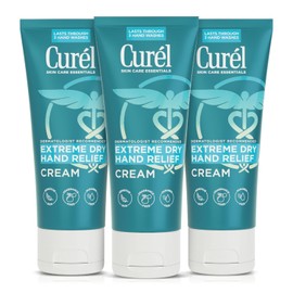 Curel Curl Extreme Dry Hand Cream, Travel Size Lotion for Dryness Relief, Easily Absorbed Hand Cream for Long-Lasting Relief after Washing Hands, with Eucalyptus Extract, 3 Fl Oz (Pack of 3)