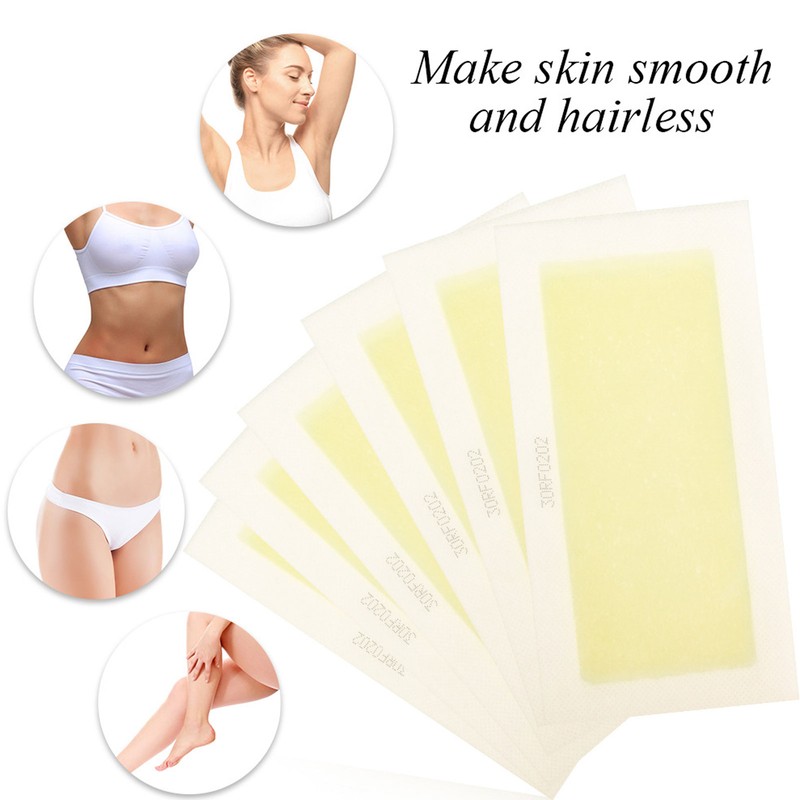 60pcs Wax Strip Gentle Fast Hair Removal Painless Remover Strips