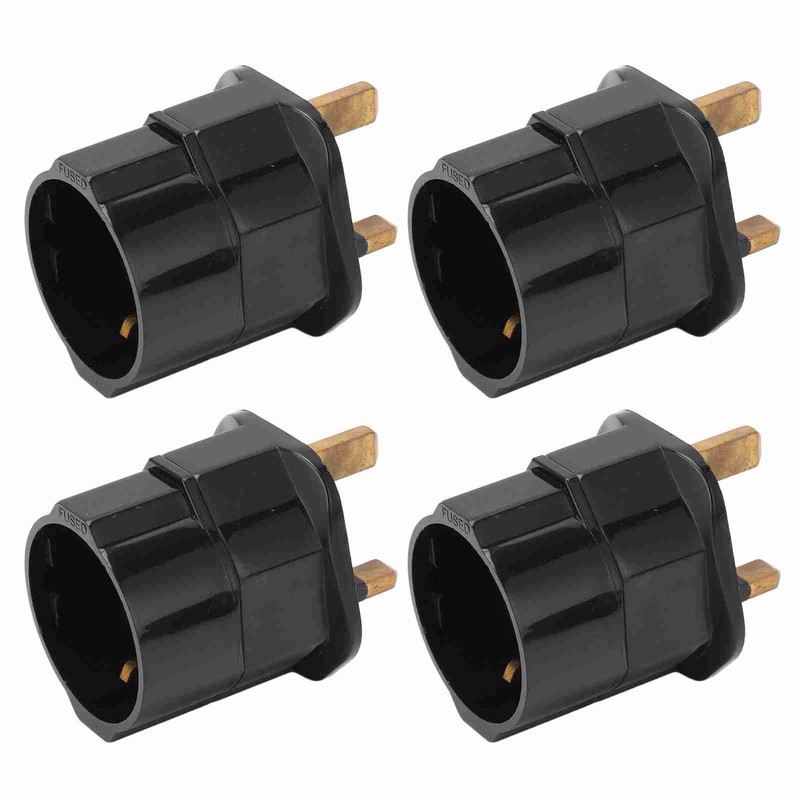 4PCS to Conversion Plug Grounding 2 Pin to 3 Pin