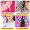 Women Sun Protection Hat Ponytail Neck Face Flap Cover Garden