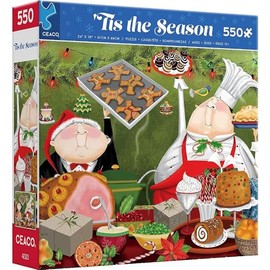 Ceaco - Tis' The Season - Holiday Christmas - Bon Appetit Christmas - 550 Piece Jigsaw Puzzle