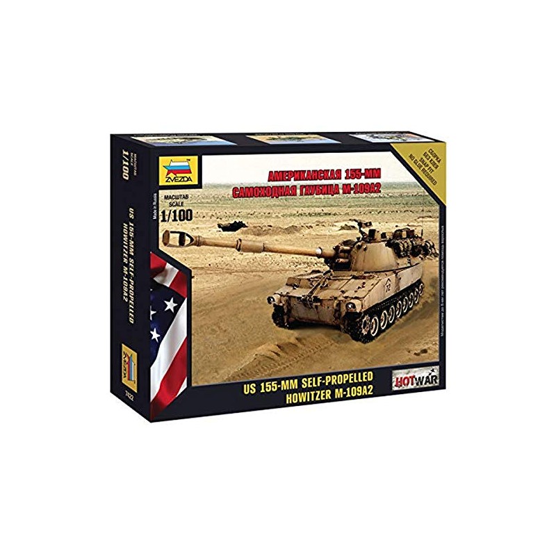 Zvezda 500787422 – 1: 100 US Self Propelled Gun M/43